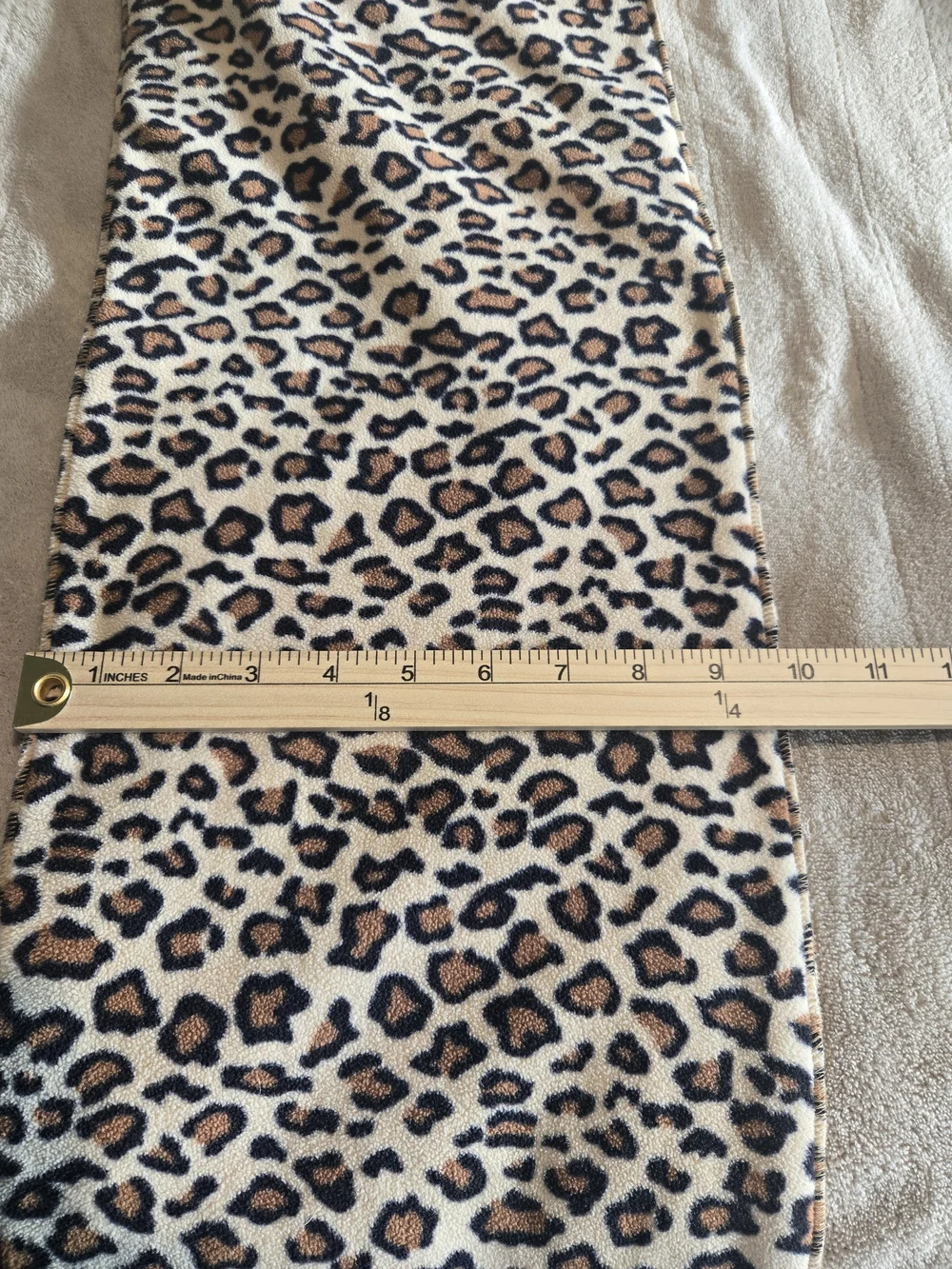 H&M Leopard Print Scarf & Scrunchie Set in Beige, Brown, Black